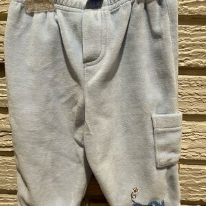 Disney Winnie the Pooh Velour pants with cargo pocket 6 months